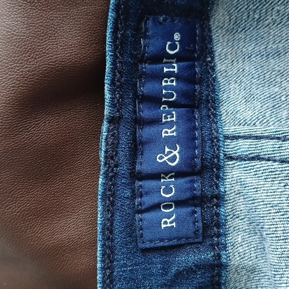 Rock & Republic high roller jeans, sz 16M, faux front pockets - Picture 4 of 5